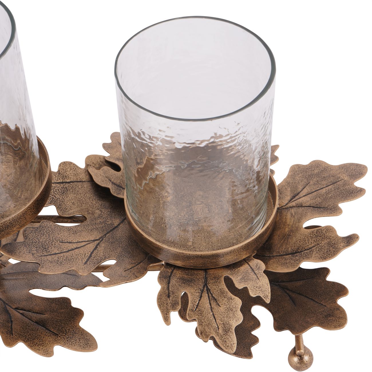 Laura Ashley Bronze Corrina Leaf Triple Votive Candleholder